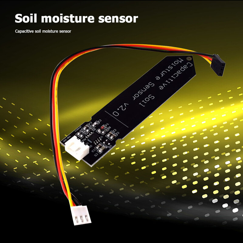 Sensor capacitivo de umidade para solo, módulo com ampla voltagem, resistente à corrosão, 3.3-5.5v dc
