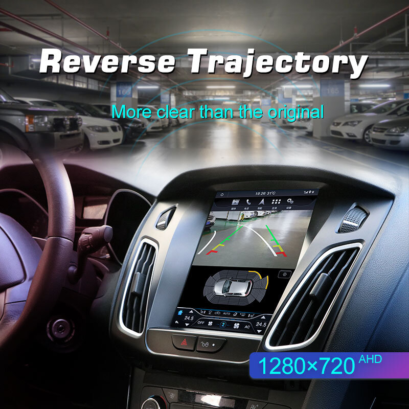 Radio Multimedia con GPS para coche, reproductor de vídeo con cámara trasera, Control de voz, Bluetooth, WIFI, Carplay, para Ford Focus 2011-2019