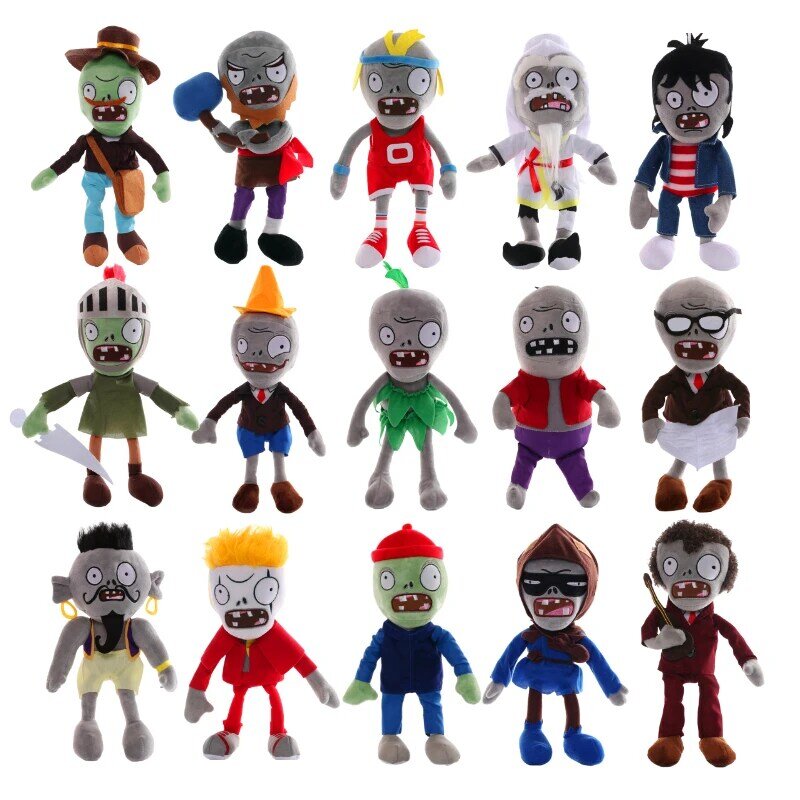 30cm Pflanzen VS Zombies 2 Anime Gefüllte Anhänger Zeitung Zombie Conehead Zombie Cartoon Plüsch Figur Puppe Spielzeug Kid Weihnachten geschenk
