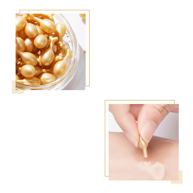30 Pcs/Fles Anti-Aging Whitening Cream Placenta Peptide Reparatie Capsule Essentie Hydraterende Krimpen Poriën Gezicht Huidverzorging crème