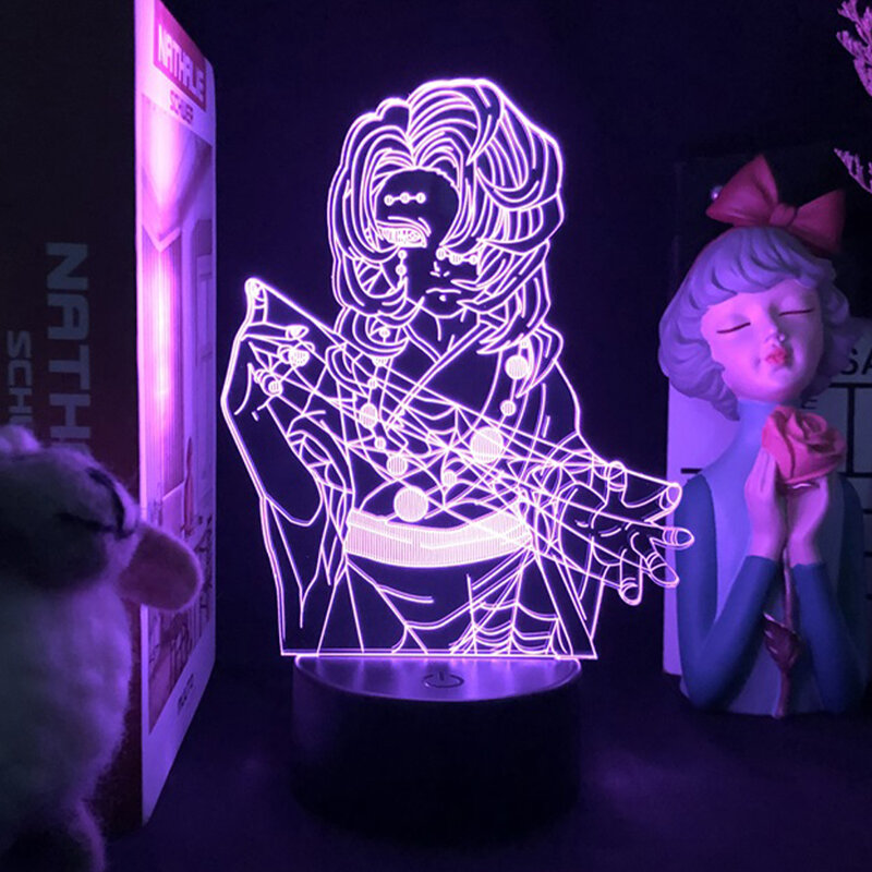 Акриловая 3d Аниме лампа ночник аниме лампа s лампа фигурка освещение для спальни Мультяшные комиксы светильник для домашнего декора Рождес...