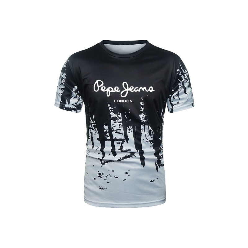 Männer Pepe Druck T-shirts Sommer Casual Camouflage Oansatz T Jugend Jersey Kurzarm Sport Gym Tops Übergroßen Shirt