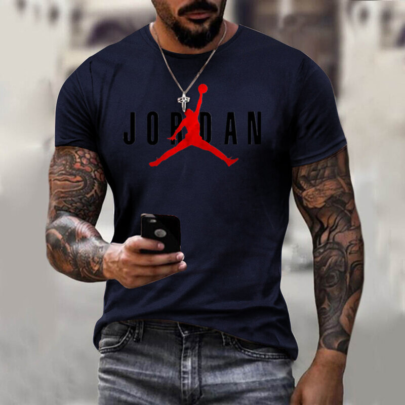 2021 męska i damska letnia nowa koszulka z nadrukiem 3d męska koszula z okrągłym dekoltem Hip-Hop koszykówka oddychający płaszcz na co dzień duży rozmiar