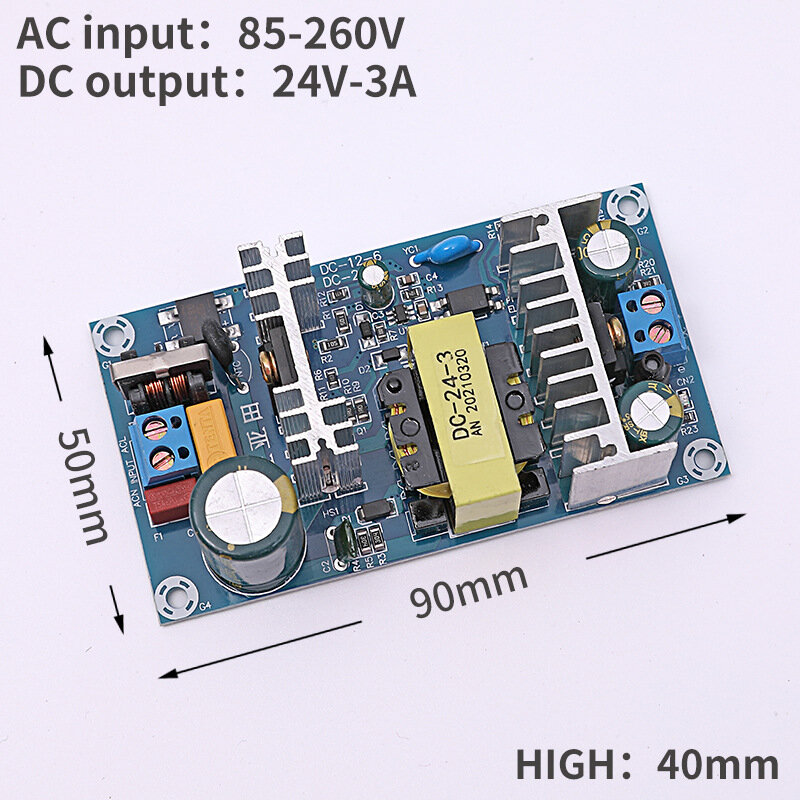 AC 100-240V To DC 24V 6-9A5V12V 24V 36V 48V 1A 2A 3A 4A 8A แหล่งจ่ายไฟโมดูลสวิทช์ AC-DC Switch Power Supply Board