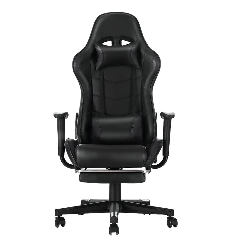Panana ergonomiczne krzesło biurowe-chowany podnóżek, rozkładane krzesło do biura domowego, stabilizator lędźwiowy, gry