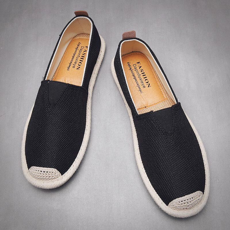 2020 nowe proste płaskie buty męskie plimsolls w stylu retro płótno obuwie męskie buty hombre casual vulcaized buty męskie brezentowych butów