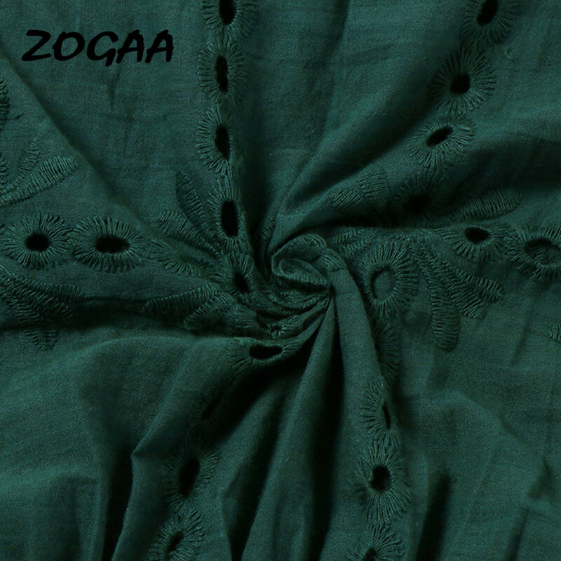 ZOGAA – Mini robe ligne a froncée, tenue de plage, manches à volants, col rond, basique, été, collection 2020