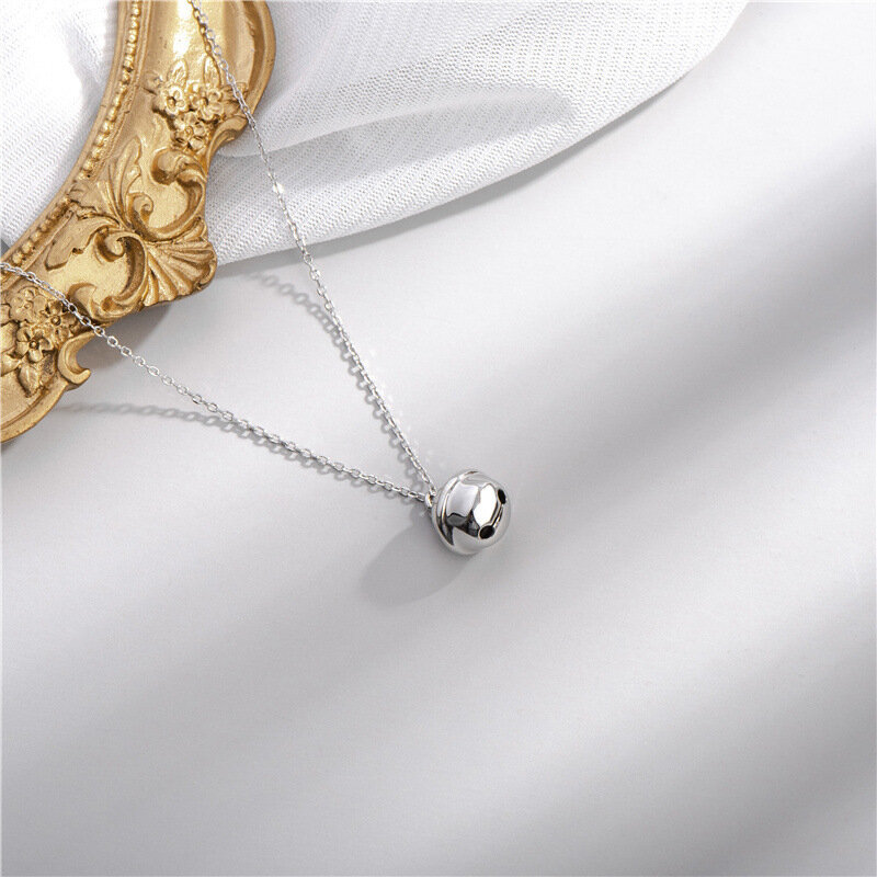 Sodrov-collar con colgante de campana para mujer, de Plata de Ley 925, estilo japonés, de alta calidad, joyería 925
