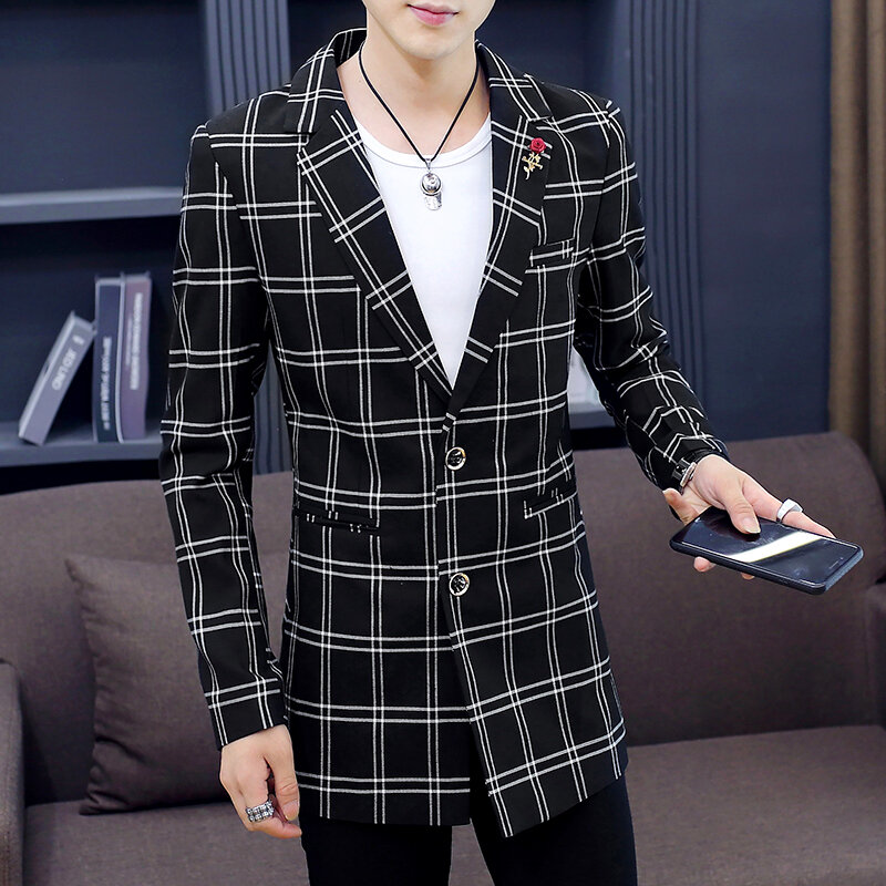 Gabardina casual masculina, casaco de outwear com botões de fora, estilo casual de lazer, moda externa
