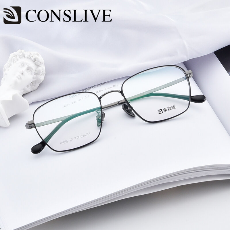 Óculos de grau para homens multifocal progressivo ultraleve de titânio ótico para visão yl8005