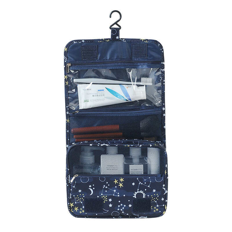 ความจุขนาดใหญ่แต่งหน้ากระเป๋าเครื่องสำอางกระเป๋ากันน้ำเก็บอุปกรณ์อาบน้ำกระเป๋า Make Up Storage Travel...