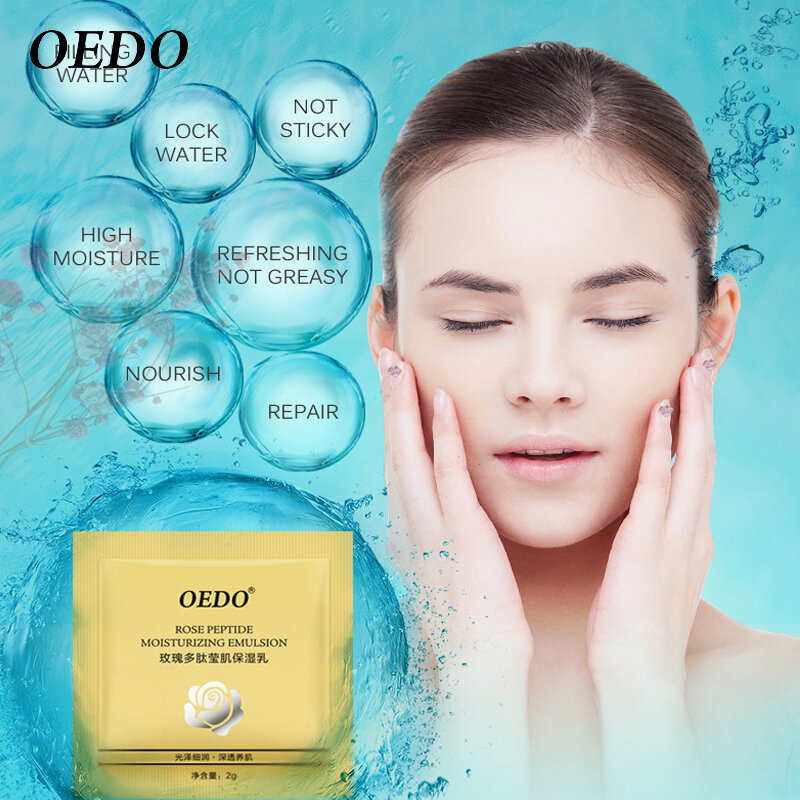 20 pces rosa peptide hidratante emulsão cuidados com a pele clareamento anti-envelhecimento reparação de controle de óleo anti rugas creme de rosto
