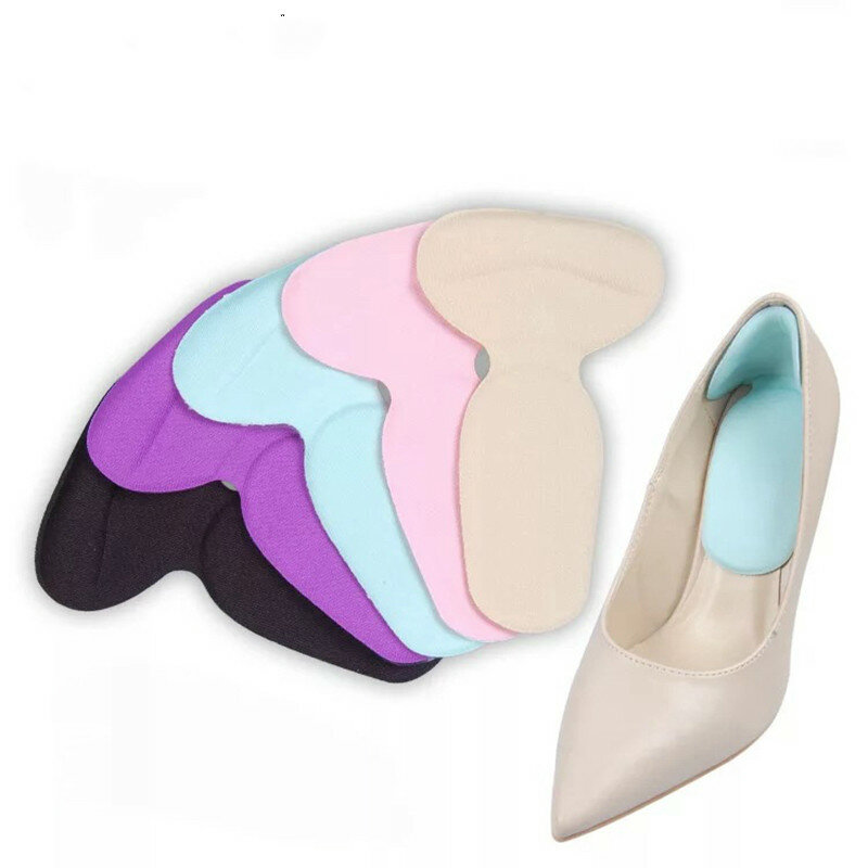 1Pair T-Shape High Heel Grips Liner Arch Support Orthotic Shoes Insert Insoles Foot Heel Protector Cushion Pads for Women