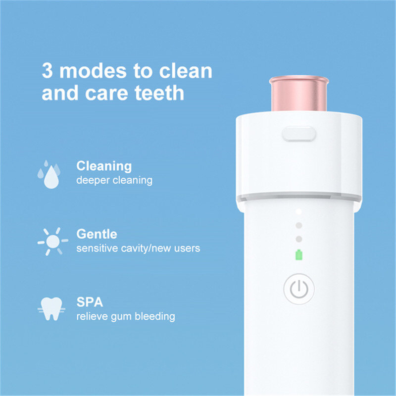 DR · BEI-irrigador Dental recargable por USB, chorro de agua Con 3 modos de trabajo, irrigador IPX7 para limpieza de dientes