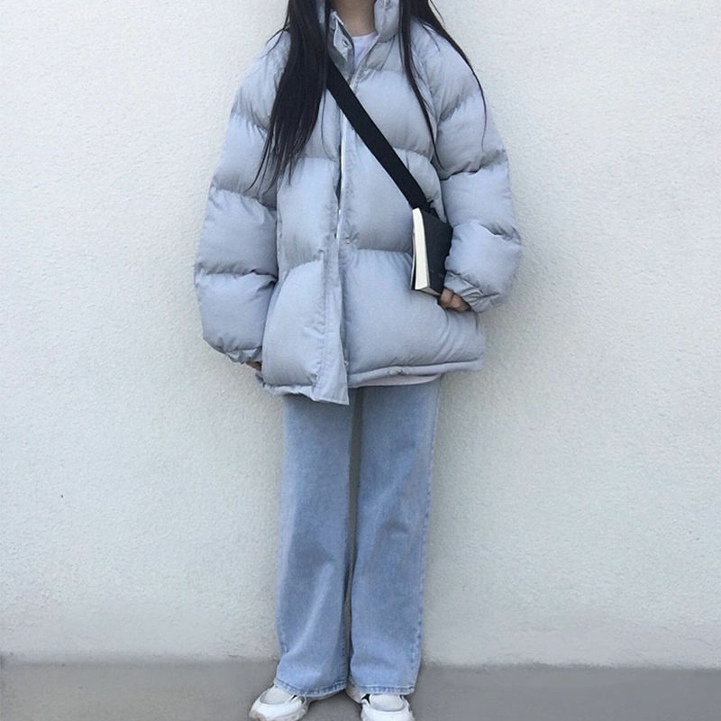 다운 재킷 스타일 면화 코트의 2021 새로운 한국어 스타일 패딩 Ins 홍콩 느슨한 여성 짧은 학생