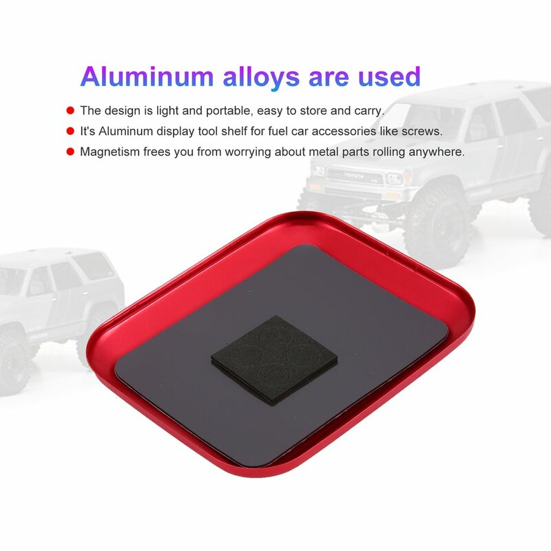 2021 NEUE Magnetische Aluminium Alloy Tray Montage Schrauben RC auto boot flugzeug drohne Schraube Reparatur Tablett platte Disk Modell crawler werkzeug