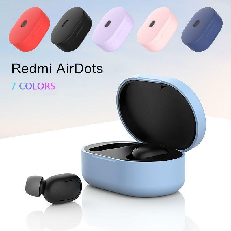 For Xiaomi Redmi  TWS Wireless Bluetooth Earphone Portable Silicone Protective Shell Cover Scratch Resistant Headphone Case