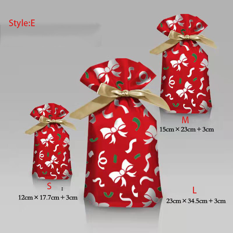 Santa ของขวัญถุงขนมถุง Merry Christmas ของขวัญกระเป๋าผู้ถือตกแต่งใหม่ปีเทศกาลตกแต่ง Noel นำเสนอ