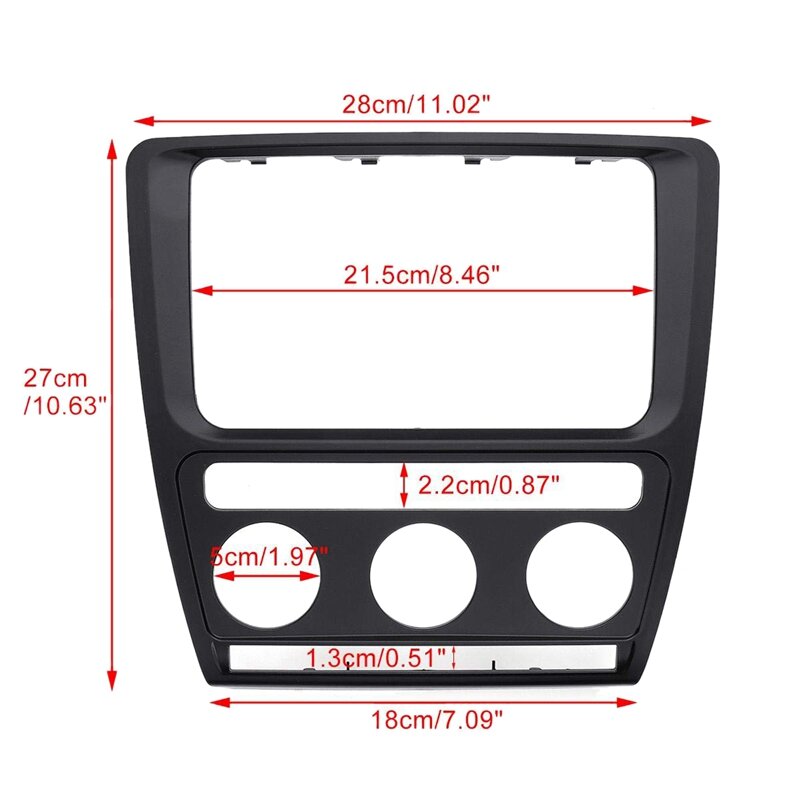 Painel rádio som automotivo al21, painel de placa reprodutor de dvd e cd estéreo, para skoda octavia (automático, aircon) 2012-2015