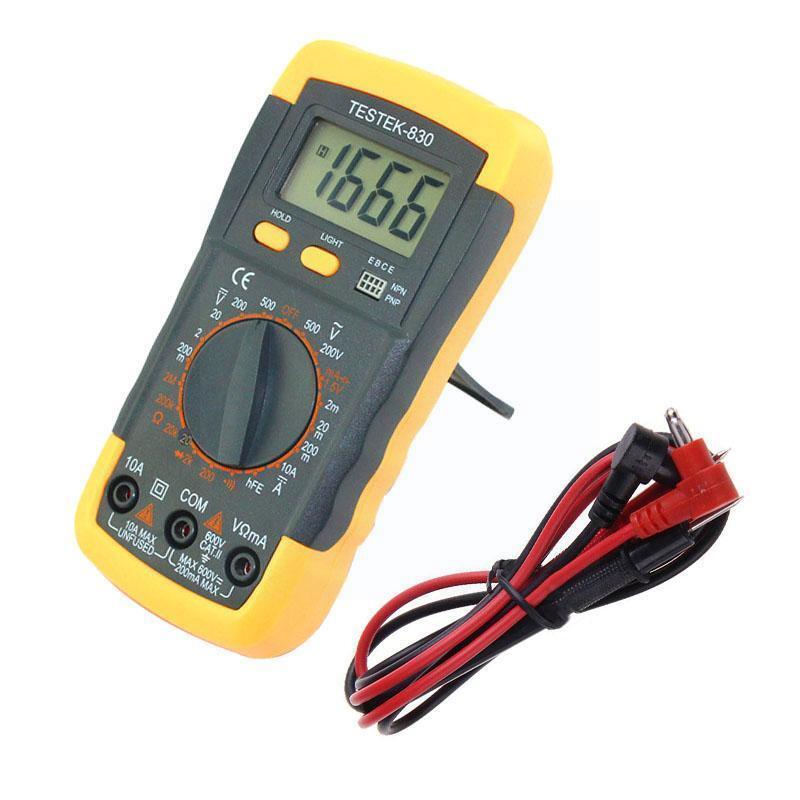 Testeur de tension multimètre à plage numérique automatique Testek-830, A830l 830l, testeur de résistance de courant I6a9