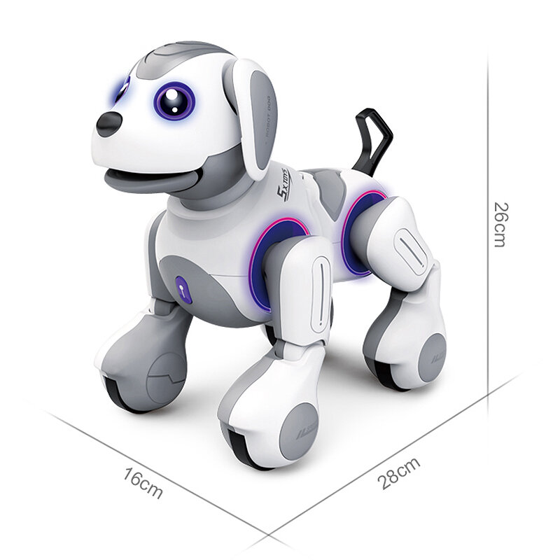 Controle remoto brinquedo eletrônico animal de estimação robô controle remoto cão voz música música de controle remoto brinquedo das crianças presente da criança 2020 novo