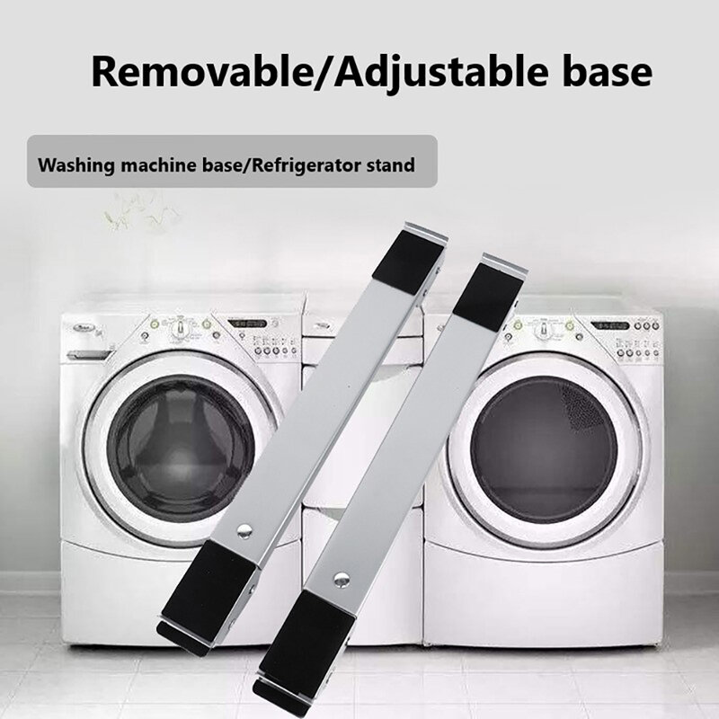 Washing Machine Refrigerator Mobile Base Stand Bracket Multi-functional Movable Roller Trolley Fixed Mount Racks Adjustable