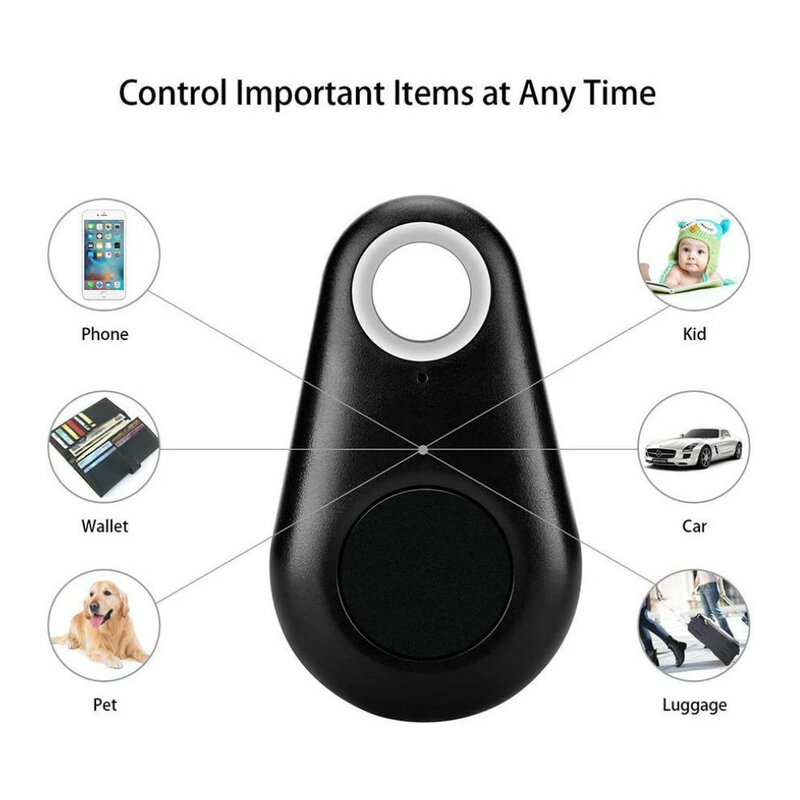 Pet Cat Dog GPS Tracker anti-perso impermeabile con Bluetooth compatibile per cane da compagnia chiavi per gatti borsa a portafoglio Tracker per bambini (senza batteria)