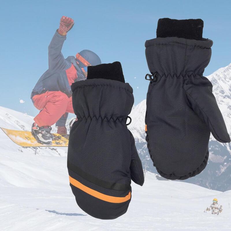 Sarung Tangan Anak-anak Berguna Sarung Tangan Ski Sarung Tangan Salju Anak-anak Cetak Bening Katun Anti Dingin Sarung Tangan Salju Anak-anak 1 Pasang