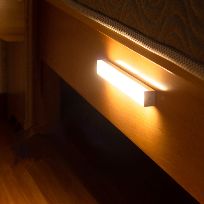 Oświetlenie podszafkowe PIR lampa LED z czujnikiem ruchu szafka szafa lampka nocna do badania lampka do czytania Led oświetlenie do sypialni