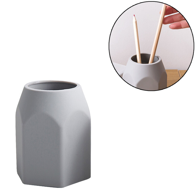 Silicone Pencil Holder Pen Cup Stationery Organizer for Office Desktop School Makeup Brush Holder White 1PC