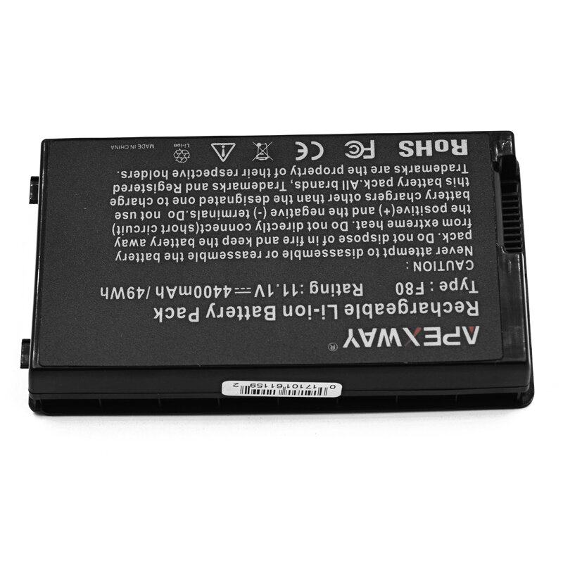 ApexWay-batería para ordenador portátil, pieza de PC para Asus A32-F80, F80, F80Cr, F80s, F81, F81E, F81Se, F83, F83Cr, F83E, F83S, F83T, F83VD, F83VF, K41, K41E