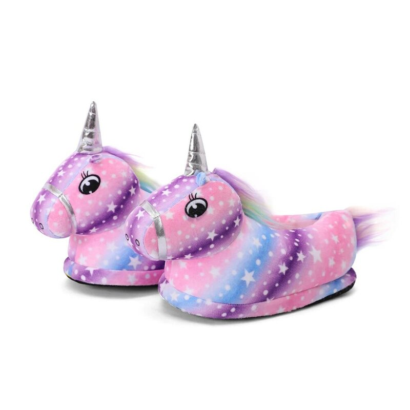 Kigurumi-Pijama de unicornio para niños, zapatillas de unicornio, zapatos infantiles para niñas, zapatillas de Panda
