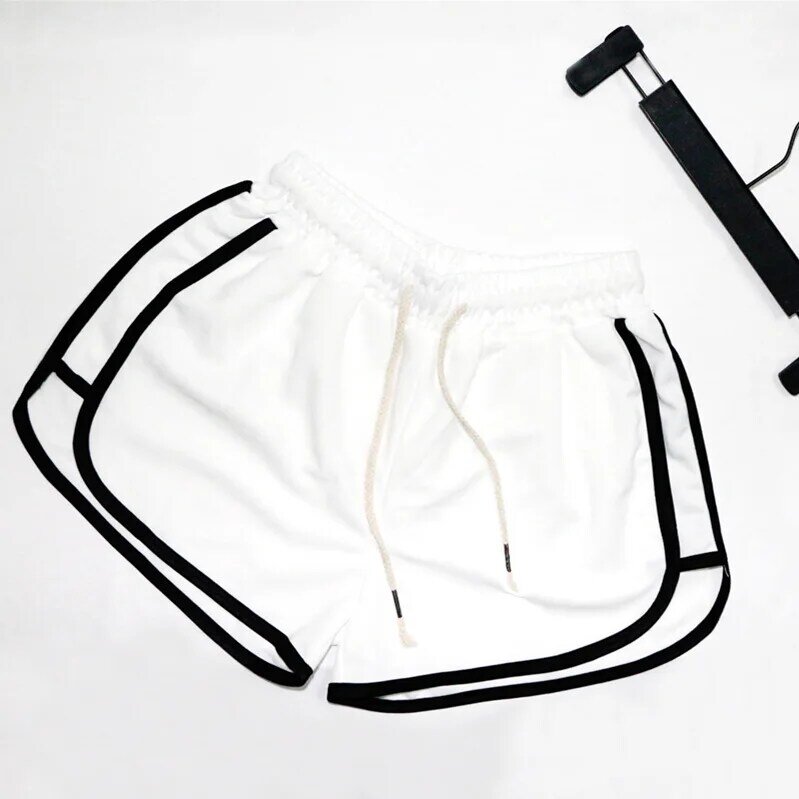 Спортивные трёхточечные шорты для йоги, облегающие свободные шорты большого размера с карманами, женские летние горячие брюки, дышащие спо...