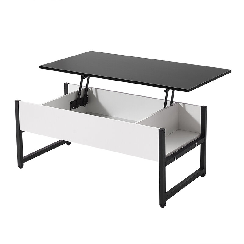 Panana Modern Wooden Lift-Up Coffee Table Tea With Storage Shelf Laptop Table Study Desk Livingroom Furniture