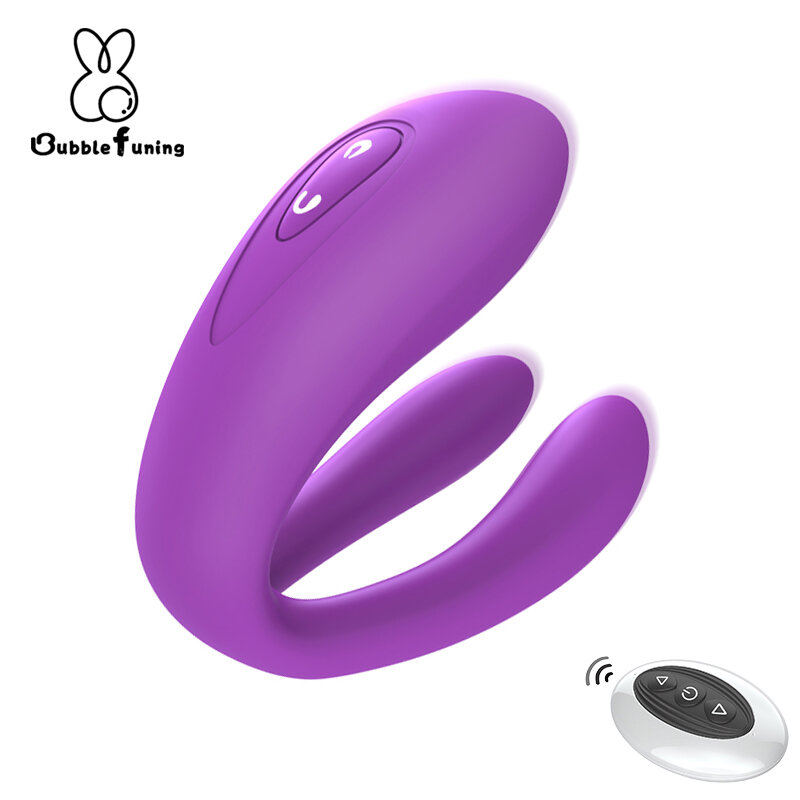 Stimolatore della Vagina tripla del vibratore della nuova coppia con il giocattolo del sesso del clitoride vibrante ricaricabile telecomandato senza fili per divertimento di coppia