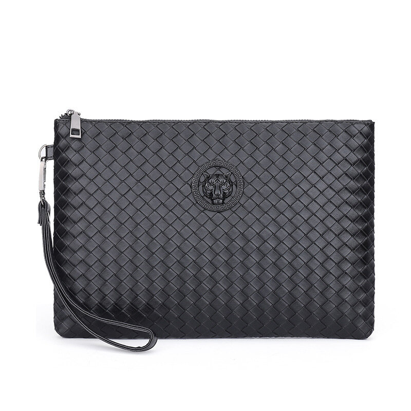 New Design Men's Day Clutch Knitting Business Handbag Male Envelop Bag Casual Travel Bag Multi Functional Man's Bag iPad Case