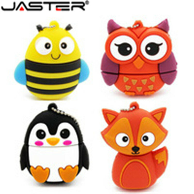 JASTER, ¡oferta! Mini penguin de dibujos animados búho pen usb flash drive GB / 4GB / 8GB / 16GB / 32GB 64GB 128GB stickcute USB flash drive