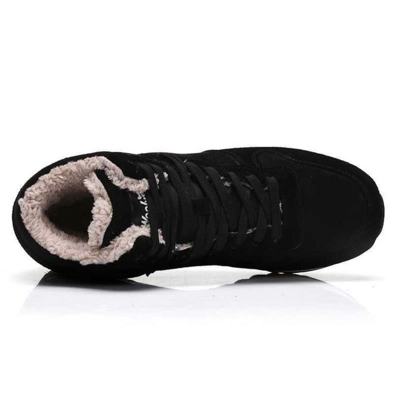 Botas de nieve cálidas Unisex, zapatos de felpa, talla grande, Invierno