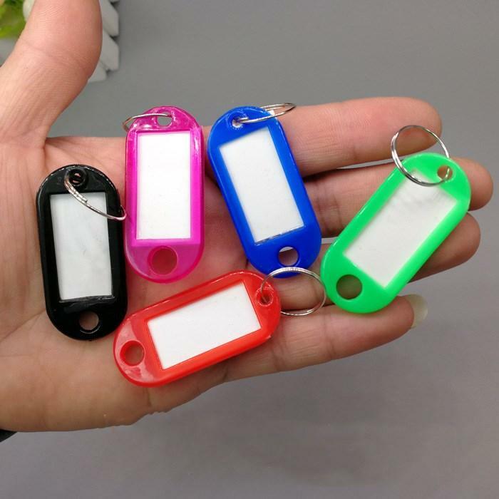 Mini Size Plastic Key Chain Cards Label Card Classification Card School Office Accessories Card Sorting Slot Grid Office Supply