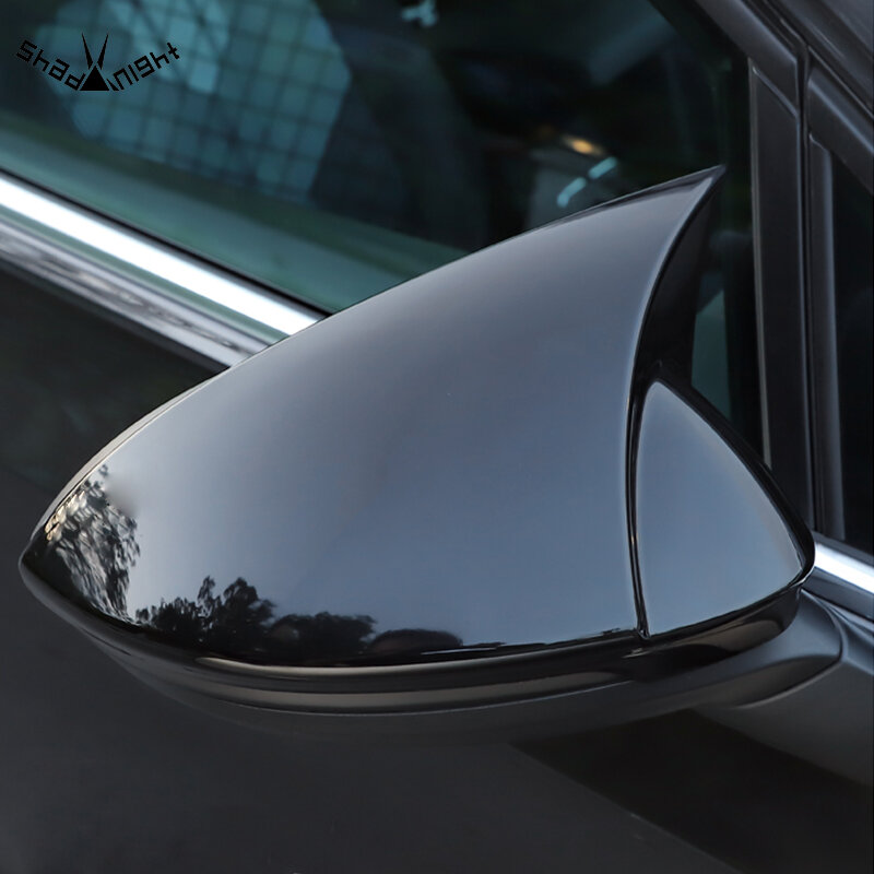 Глянцевая черная боковая зеркальная Крышка для Volkswagen Golf 6 Golf7/7,5 GTI R-line Golf 8, корпус, внешние модифицированные детали, 2 шт.