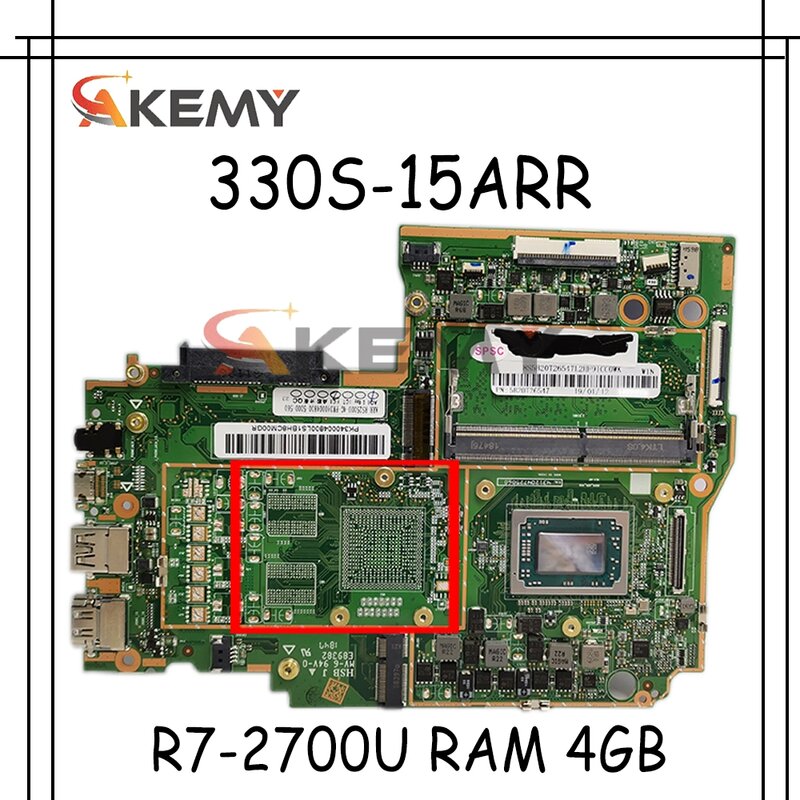 For Lenovo 330S-15ARR notebook motherboard AMD Ryzen 7 2700U RAM 4GB DDR4 tested 100% working New product