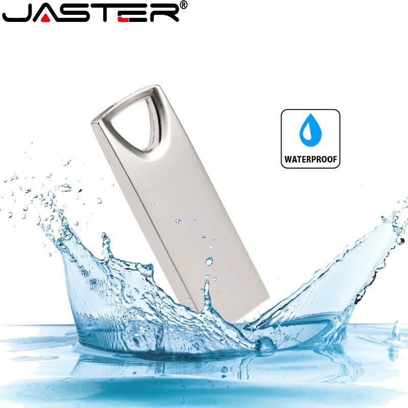 JATESR Metalen Mini USB Flas64GB 32GB 16GB 8GB 4GB флеш-накопитель водонепроницаемый серебристый u-диск Memoria Cel USB палка Подарочная палка