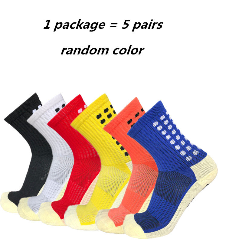Новые противоскользящие футбольные носки, мужские спортивные носки, хлопковые носки хорошего качества того же типа, что и Trusox, 9 цветов