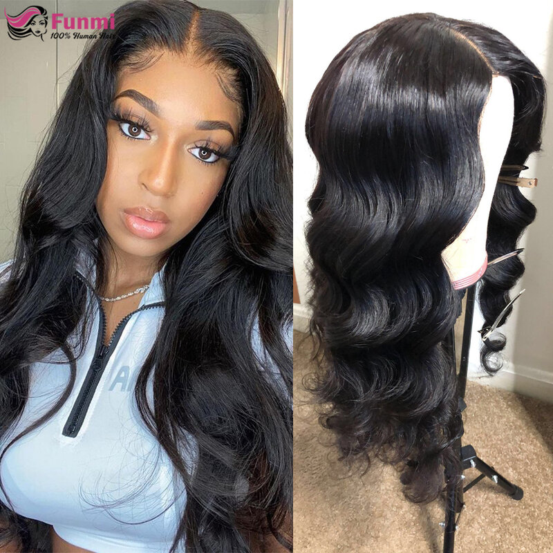 13x6 HD Transparent Lace Front Wig Brazilian Body Wave Wigs 13x4 Lace Front Human Hair Wigs For Black Women Remy 4x4 Closure Wig