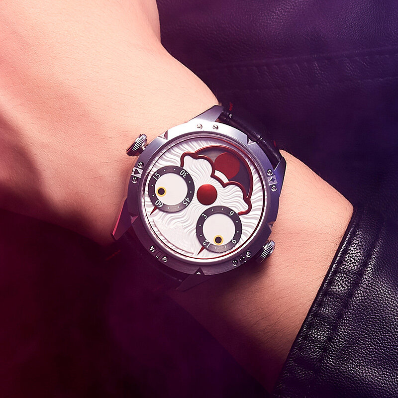 Топ бренд Роскошные автоматические часы мужские механические дизельные часы мужские часы дорогой Джокер дайвер часы кожа reloj мужской
