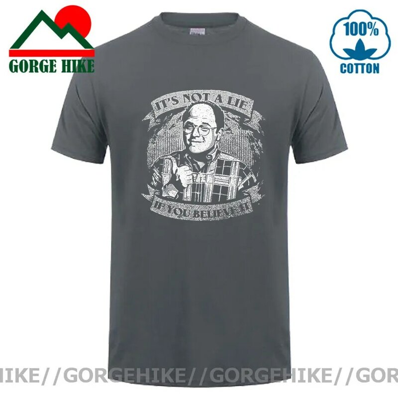 Camiseta engraçado do vintage de seinfeld george costanza do gorgehike não é uma mentira se você acredita que t camisa masculina trending tv mostrar camiseta