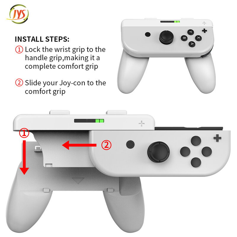 2PCS supporto per staffa Joycon per Nintendo Switch/Nintendo Switch OLED JOY CON Controller Gamepad accessori per cinturino CON impugnatura