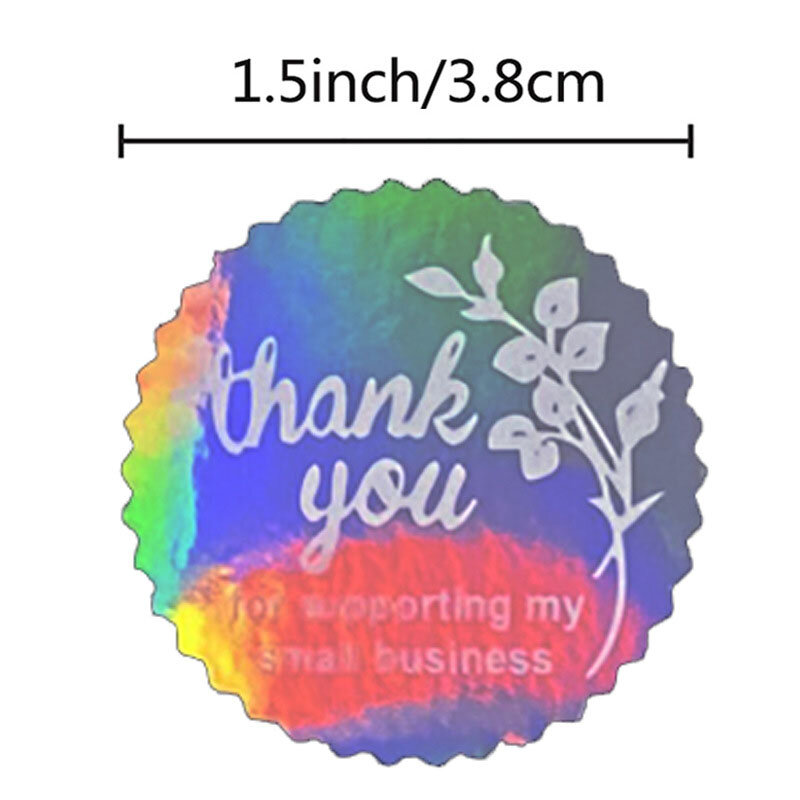500pcs 1.5 Inch Christmas Snowflake Thank You laser Seal Labels Stickers For DIY Gift Baking Package Envelope Stationery Decorat