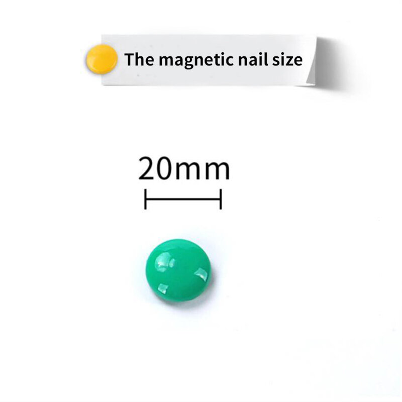 12 Pcs/set Melihat Papan Perencanaan Magnet Kulkas Papan Tulis Magnetik Tombol 20Mm
