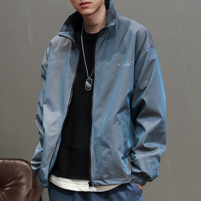 The spring of 2020 the new gradient coat male han edition tide loose tooling  handsome personality